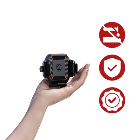 Uchwyt Motocyklowy Rowerowy na kierownicę KEWIG M33-C1 na telefon z systemem przeciwwstrząsowym na motor quada skuter Czarny