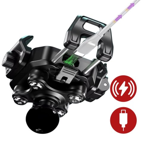 Uchwyt Motocyklowy na kierownicę KEWIG M33-A1 na telefon z ładowarką Qi 15W + PD 30W USB-C z systemem przeciwwstrząsowym na moto