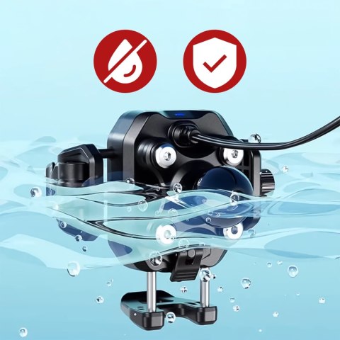 Uchwyt Motocyklowy na kierownicę KEWIG M33-A1 na telefon z ładowarką Qi 15W + PD 30W USB-C z systemem przeciwwstrząsowym na moto