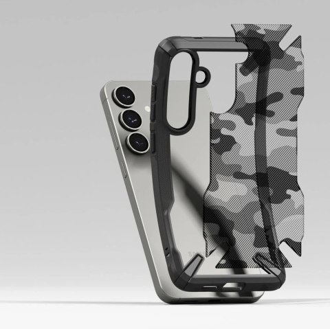 Etui do Samsung Galaxy S25 Camo Black Ringke Fusion X