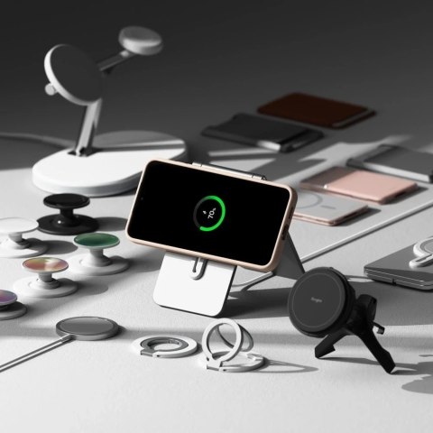 Etui do Samsung Galaxy S25 Plus Pink Sand Ringke Silicone Magnetic MagSafe