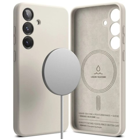 Etui do Samsung Galaxy S25 Stone Ringke Silicone Magnetic MagSafe