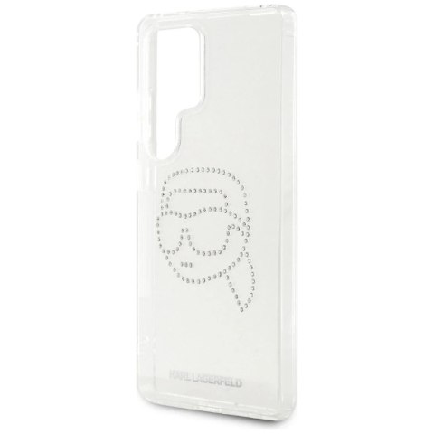 Etui do Samsung Galaxy S25 Ultra Przezroczysty Karl Lagerfeld Rhinestones Karl Head Logo