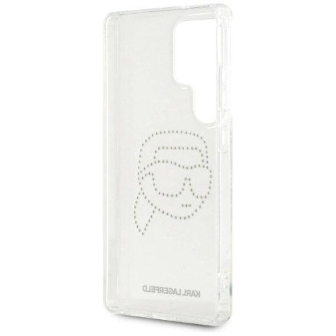 Etui do Samsung Galaxy S25 Ultra Przezroczysty Karl Lagerfeld Rhinestones Karl Head Logo