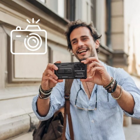 Etui do Samsung Galaxy S25 Ultra obudowa ochronna Tech-Protect Kevlar Cam+ Black