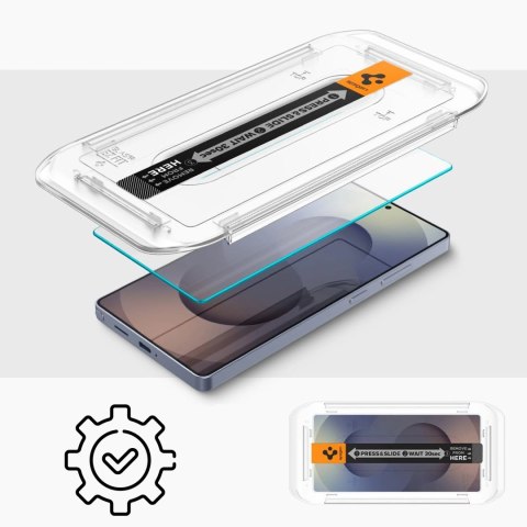 Szkło Hartowane do Samsung Galaxy S25 Ultra Spigen Glas.TR EZ Fit HD 2-Pack Clear