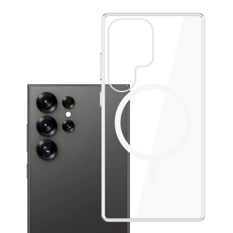 Etui do Samsung Galaxy S25 Ultra 3mk Clear MagCase MagSafe Transparent