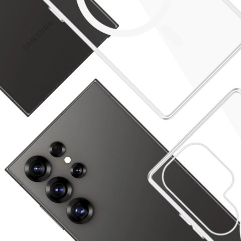Etui do Samsung Galaxy S25 Ultra 3mk Clear MagCase MagSafe Transparent