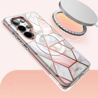 Etui do Samsung Galaxy S25 Ultra Supcase Cosmo Mag MagSafe Marble