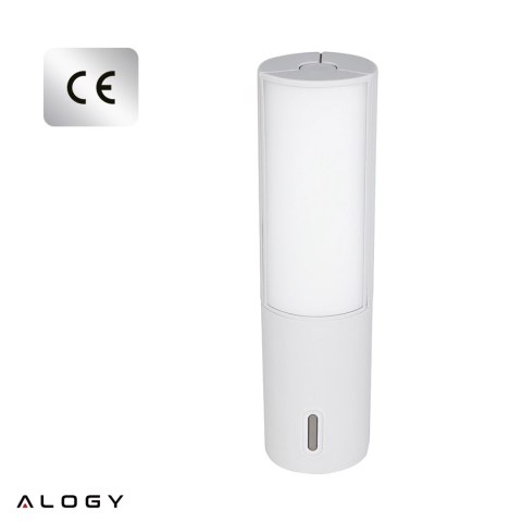 Lampa Zewnętrzna LED z Haczykiem 4000mAh 12h, Przenośna, Energooszczędna, Ogrodowa, Kempingowa i Domowa Alogy OutdoorLamp™ - Bia