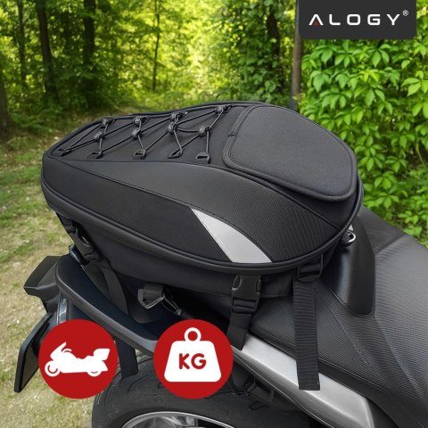 Plecak torba motocyklowa wodoodporna 40L - 5w1 - kufer, podsiodłowa, bagażnikowa, na kask, z pokrowcem, Nylon, torba miejska na 