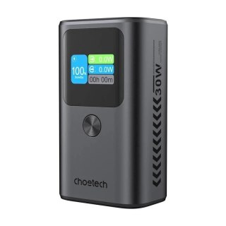 Powerbank Choetech B701 10000mAh PD30W, szary - 2xUSB-C, 1xUSB-A