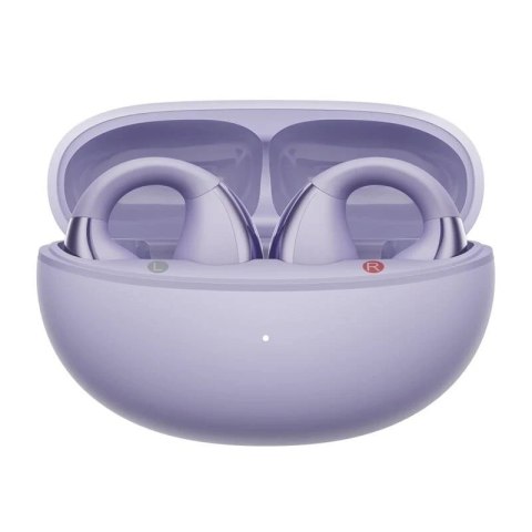 Słuchawki Bezprzewodowe QCY Crossky Clip T33 Bluetooth 5.4 30h Fioletowe