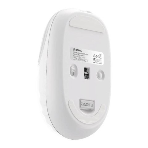 Bezprzewodowa Mysz Dareu LM135D 1200 DPI 2.4G + Bluetooth Biała