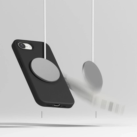 Etui Ringke Silicone Magnetic MagSafe do iPhone 16e Black