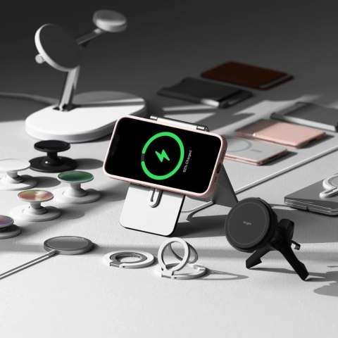 Etui Ringke Silicone Magnetic MagSafe do iPhone 16e Pink Sand