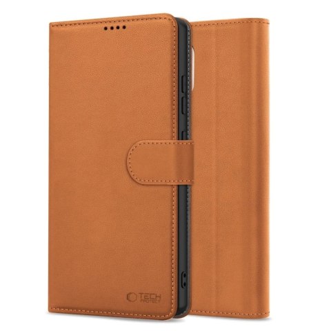 Etui do iPhone 16e Tech-Protect Wallet Saddle Brown