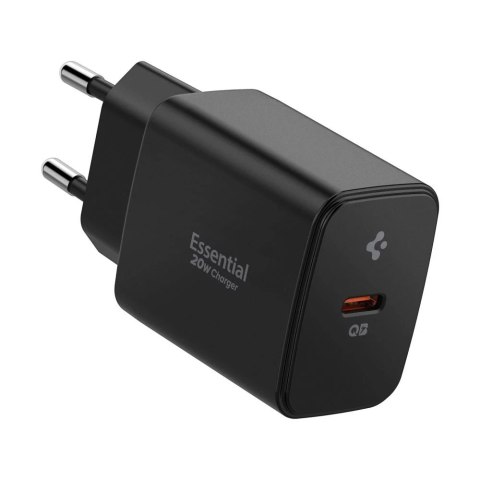 Ładowarka Sieciowa Spigen Essential EE201EU 20W USB-C GaN Quantum Boost Black