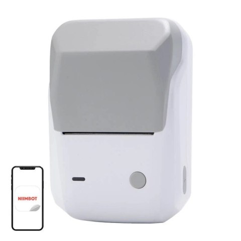 Mobilna drukarka termiczna do etykiet Niimbot B1 Szara Bluetooth