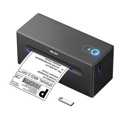 Termiczna drukarka etykiet Nelko PL70E Bluetooth USB czarna