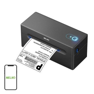 Termiczna drukarka etykiet Nelko PL70E Bluetooth USB czarna