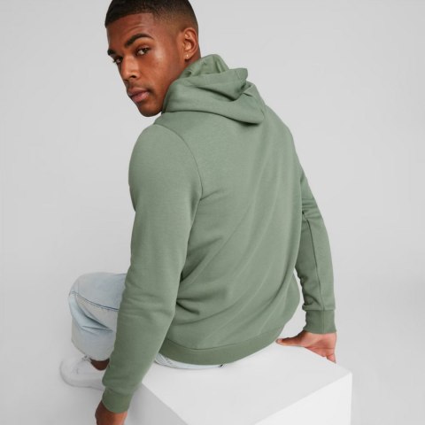 Bluza męska Puma ESS+ 2 Col Small Logo Hoodie FL zielona 674471 44 Bluza męska Puma ESS+ 2 Col Small Logo Hoodie FL zielona 674471 44