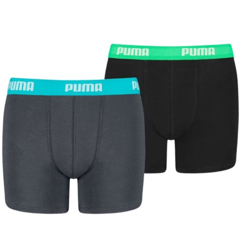 Bokserki dla dzieci Puma Basic Boxer 2P czarne, szare 935454 01