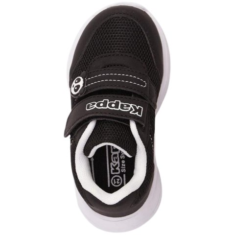 Buty dla dzieci Kappa Jak M czarno-białe 280024M 1110 Buty dla dzieci Kappa Jak M czarno-białe 280024M 1110