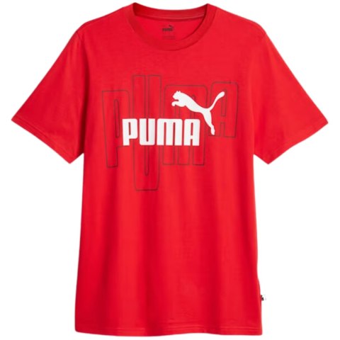 Koszulka męska Puma Graphics No. 1 Logo Tee All Time czerwona 677183 11 Koszulka męska Puma Graphics No. 1 Logo Tee All Time czerwona 677183 11