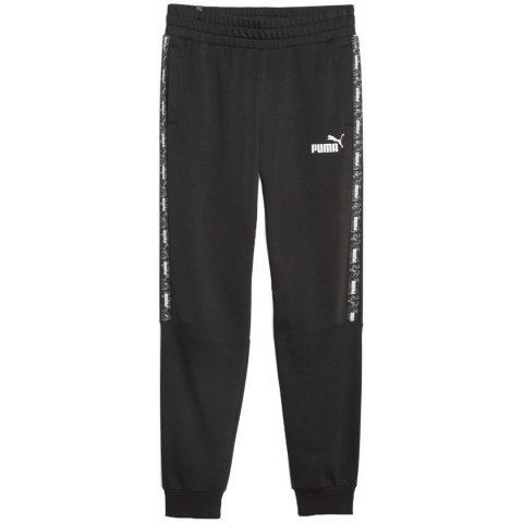 Spodnie męskie Puma ESS Tape Camo Sweatpants czarne 675949 01