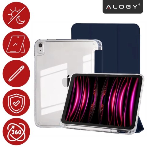 Etui do Apple iPad 11gen. 11" 2025 / 10gen. 10.9" 2022 Ochronne Hybrydowe z Miejscem na Rysik, Składana Okładka, Funkcja Podstaw