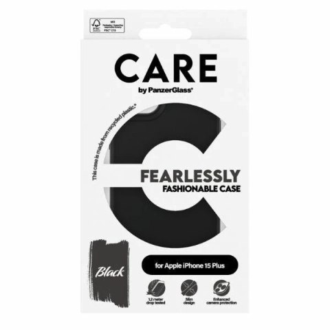 Etui do iPhone 15 Plus CARE by PanzerGlass Fearlessly Fashionable Black