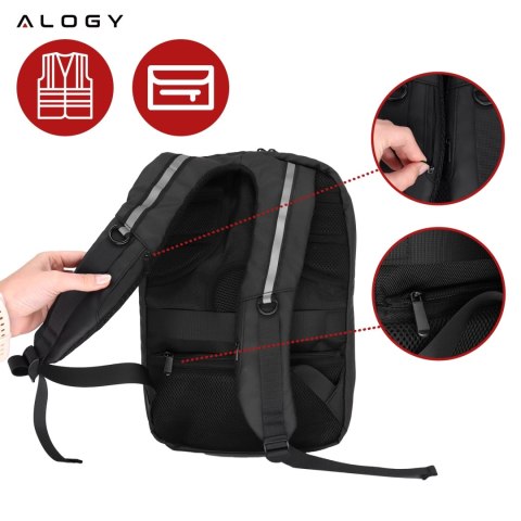 Plecak z oświetleniem LED RGB Alogy PixelBag™ Piksele bluetooth led telefon komórkowy sterowana aplikacją pixel Czarny