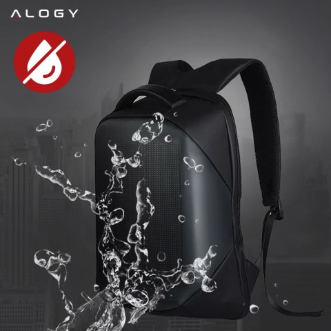 Plecak z oświetleniem LED RGB Alogy PixelBag™ Piksele bluetooth led telefon komórkowy sterowana aplikacją pixel Czarny
