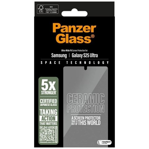 Szkło ceramiczne do Samsung Galaxy S25 Ultra PanzerGlass Ceramic Screen Protector