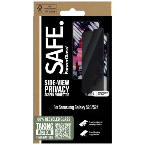 Szkło hartowane 5D do Samsung Galaxy S25 SAFE by PanzerGlass Privacy