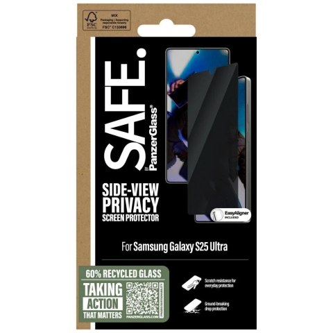 Szkło hartowane 5D do Samsung Galaxy S25 Ultra SAFE by PanzerGlass Privacy