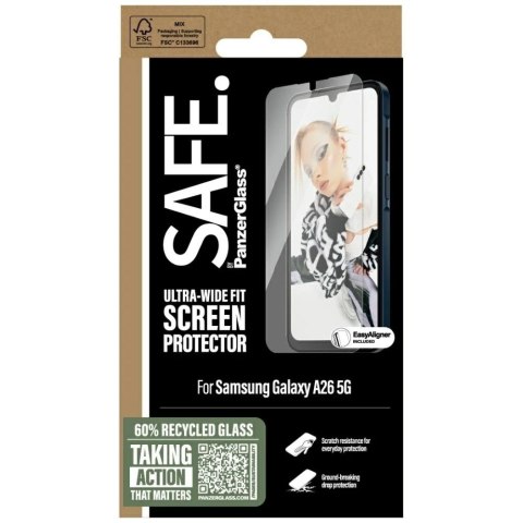 Szkło hartowane do Samsung Galaxy A26 5G SAFE. by PanzerGlass Ultra-Wide Fit
