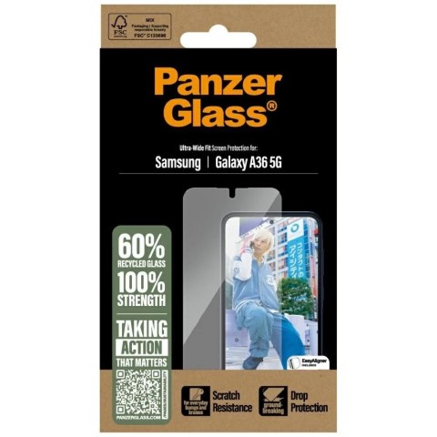 Szkło hartowane do Samsung Galaxy A36 5G PanzerGlass Ultra-Wide Fit