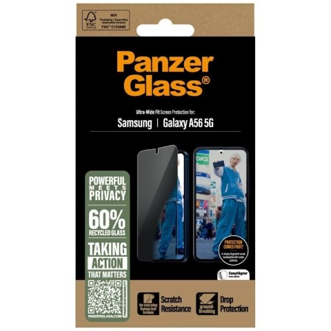 Szkło hartowane do Samsung Galaxy A56 5G PanzerGlass Ultra-Wide Fit Privacy