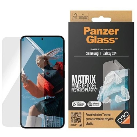 Szkło hartowane do Samsung Galaxy S24 PanzerGlass Ultra-Wide Fit z aplikatorem