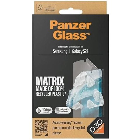Szkło hartowane do Samsung Galaxy S24 PanzerGlass Ultra-Wide Fit z aplikatorem