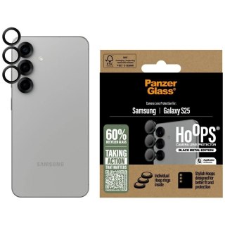 Szkło hartowane do Samsung Galaxy S25 PanzerGlass Hoops Camera Lens Protector Black