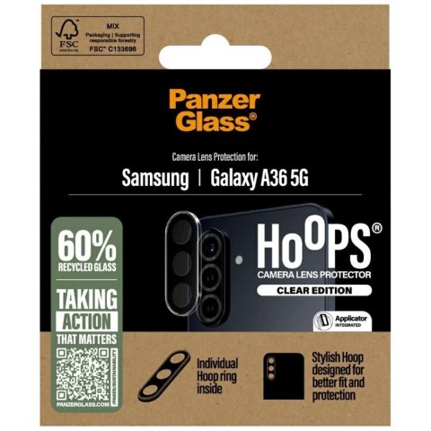Szkło hartowane na obiektyw PanzerGlass Hoops Lens Protector do Samsung Galaxy A36 5G przezroczysty