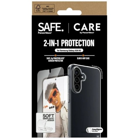 Zestaw ochronny do Samsung Galaxy A36 5G CARE by PanzerGlass Etui+Szkło
