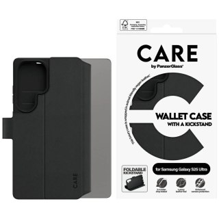 Etui CARE do Samsung Galaxy S25 Ultra Czarny by PanzerGlass Wallet Kickstand