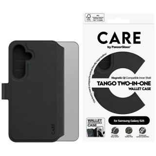 Etui CARE do Samsung Galaxy S25 by PanzerGlass Feature Tango Wallet 2w1 Czarny