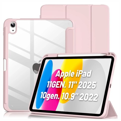 Etui Ochronne do Apple iPad 10.9" 10 Gen 2022 / iPad 11" A16 11 Gen 2025 Hybrydowe z Miejscem na Rysik, Składana Okładka z Funkc