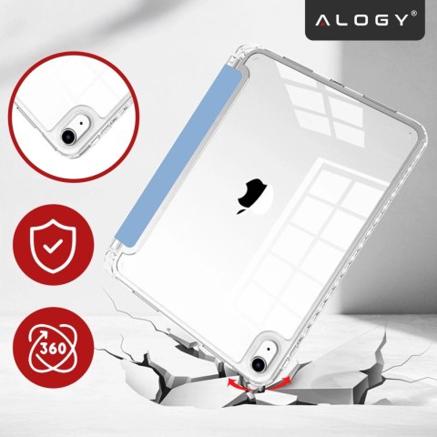 Etui do Apple iPad 11gen. 11" 2025 / 10gen. 10.9" 2022 Ochronne Hybrydowe z Miejscem na Rysik, Składana Okładka, Funkcja Podstaw