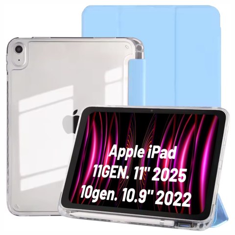 Etui do Apple iPad 11gen. 11" 2025 / 10gen. 10.9" 2022 Ochronne Hybrydowe z Miejscem na Rysik, Składana Okładka, Funkcja Podstaw